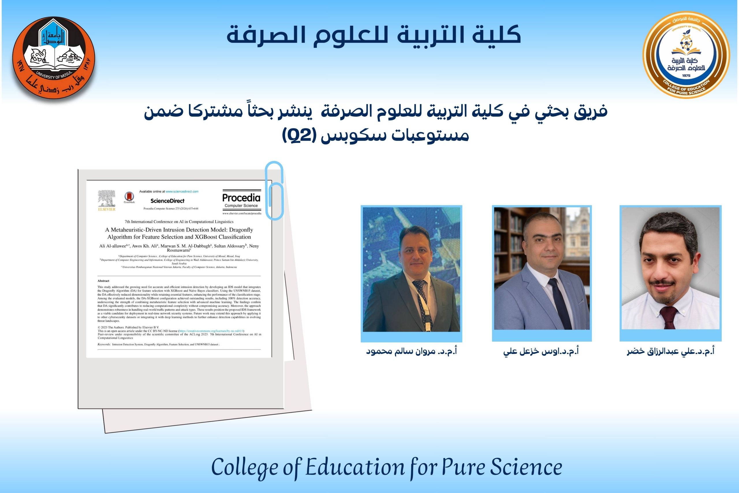 نشر بحث للتدريسي 2025
