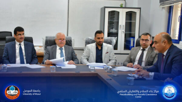 The Center for Peacebuilding and Peaceful Coexistence holds a roundtable for experts to discuss indicators and measures of peace in Iraq